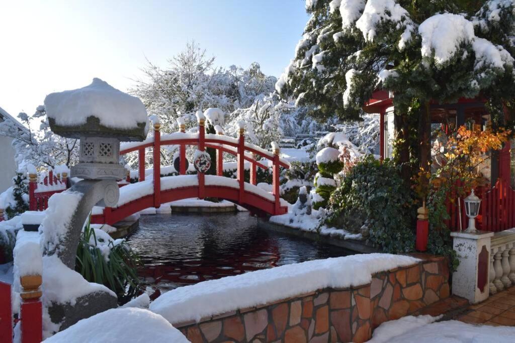 Gite Au Printemps Japonais, Petit Train De La Mure, Parc Des Ecrins Pierre-Chatel Exteriér fotografie