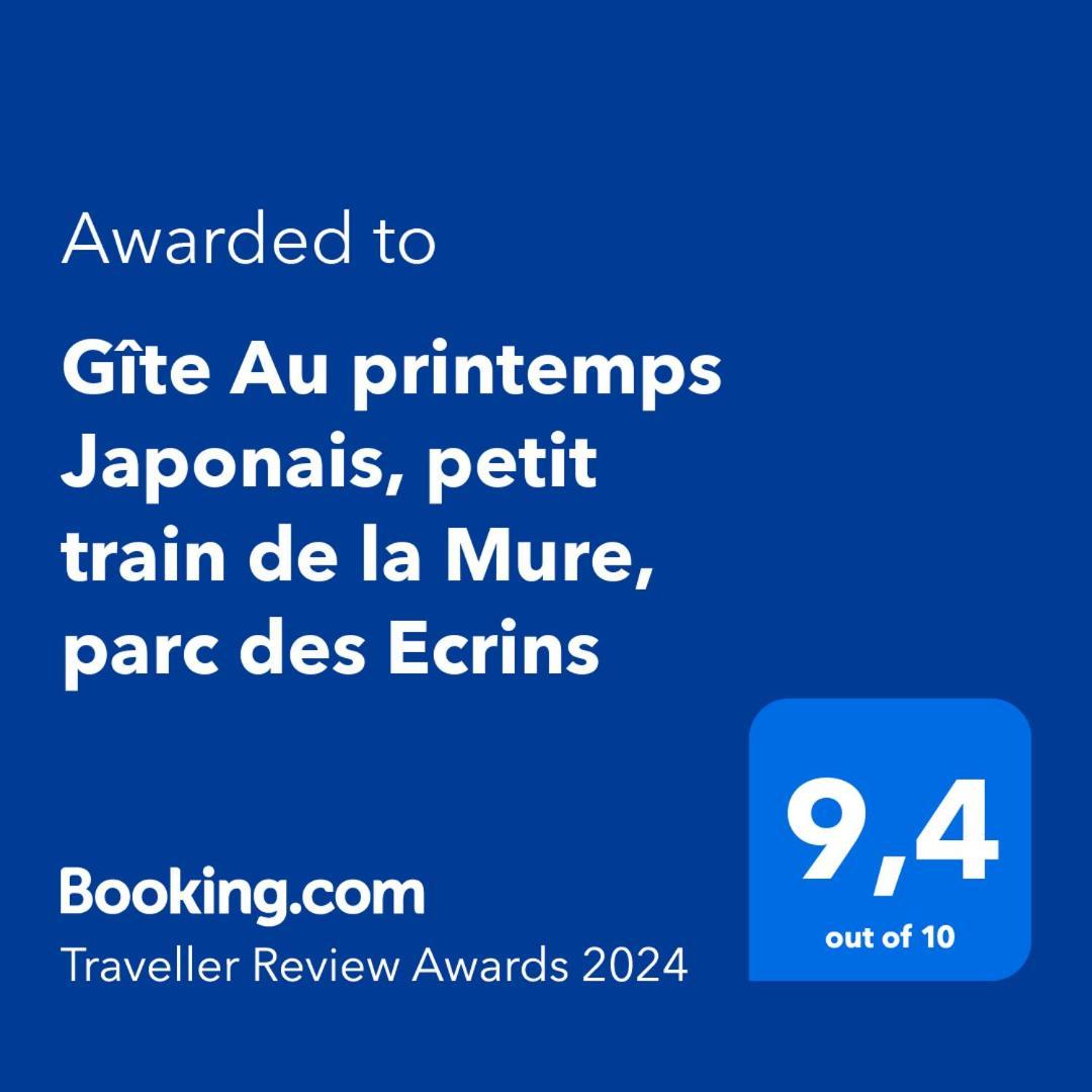 Gite Au Printemps Japonais, Petit Train De La Mure, Parc Des Ecrins Pierre-Chatel Exteriér fotografie